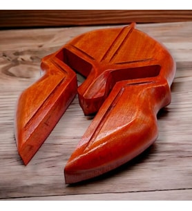 Otantik Çarşı Ahşap Gladyatör Maske Duvar Dekoru 30x18 cm.