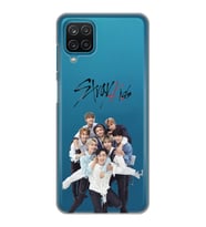 Samsung Galaxy M12 Uyumlu Stray Kids Tasarımlı Şeffaf Telefon Kılıfı