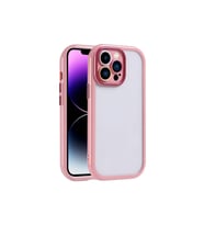 Apple iPhone 14 Pro Max Uyumlu Kılıf Kamera Korumalı Renkli Kenar ve Çerçeve Tasarımlı Zore Vitamin Kapak (Mürdüm)