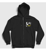 Presmono Unisex Siyah Edward Baji Keisuke Anime Tokyo Revengers Fermuarlı Kapüşonlu Sweatshirt 259857tt
