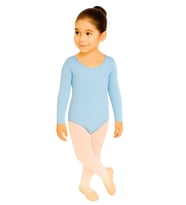 Uzun Kollu Full Lycra Coton Bale Mayosu-Çocuk (Bebe Mavi)
