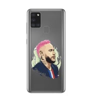 Samsung Galaxy A21S Uyumlu Neymar Tasarımlı Şeffaf Telefon Kılıfı