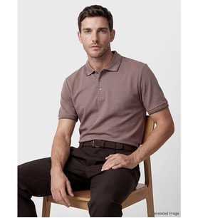 LCWAIKIKI Classic Pembe Polo Yaka Dokulu Erkek Tişört