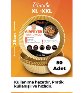 Pisirme Kagidi 50 adet Airfryer Xxl Xl Yagli Kagit Xiaomi Philips Tüm Markalara Uyumlu Yuvarlak