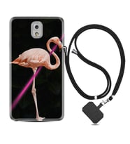 Samsung Note 3 4 5 8 9 20 Ultra 10 Lite Kılıf Boyun Askılı Silikon Line Filamingo 1776