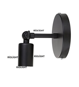 RIOLIGHT MAFSALLI SİYAH METAL APLİK (Siyah - Beyaz)