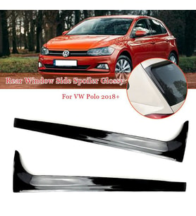 Volkswagen Polo Spoiler Kenar Çıtası Parlak Siyah MK6 2018 Sonrası
