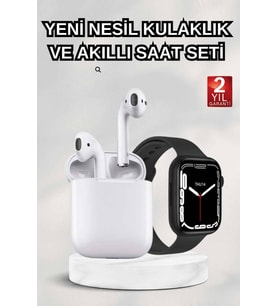 2025 Model Akıllı Saat 2.Nesil Tws Bluetooth Kulaklık Anc Özelliği Amoled Ekran - Lisinya