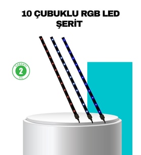 Led Meteor Yağmur Işığı 10 Adet Çubuk Kayan Yıldız Efektli