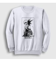 Presmono Unisex Beyaz Bakugo Smile Anime Boku No Hero Academia Sweatshirt 234411tt