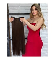 PerukAvm Luxury Yarımay+2 Yan Çıtçıt Kumral Renk