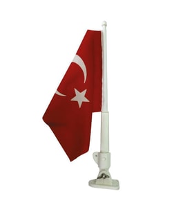 PLASTİK BAYRAK DİREĞİ BAYRAKLI 40 CM TEKNE İÇİN