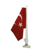 PLASTİK BAYRAK DİREĞİ BAYRAKLI 40 CM TEKNE İÇİN