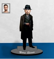 Kişiye Özel Babalar Günü Godfather Baba Karikatürlü Ahşap Biblo Model-5-2-Eco