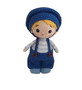 Atlas Bebek Amigurumi Organik Oyuncak