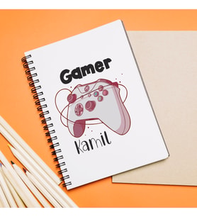 Gamer ( Oyuncu ) Tasarımlı Defter Kişiye Özel
