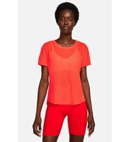 Nike Dri Fit One Breathe Training T-shirt Kadın File Spor Tişört Kırmızı