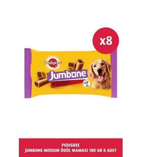 Pedigree Jumbone Sığır Etli Köpek Ödül Maması 180 G*8