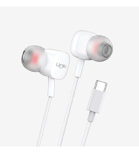 H16 USB Tip-C Girişli Mikrofonlu Kulak İçi Kulaklık HD Ses - Beyaz