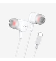 H16 USB Tip-C Girişli Mikrofonlu Kulak İçi Kulaklık HD Ses - Beyaz