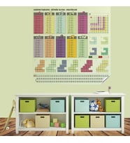 Durukar® 70x70cm Statik İz Bırakmaz Kağıt Renkli Çarpım Tablosu