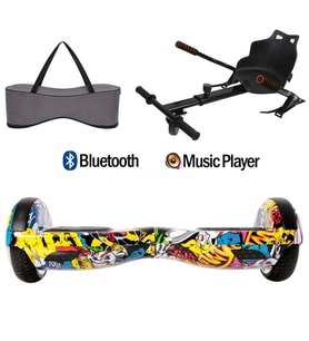 Citymate Elektrikli Kaykay Hoverboard Akıllı Denge 6.5 Inch + HoverKart + Çanta EXTREM PAKET D01