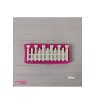 YY0125 Uçları Kalpli Çit Silikon Kalıp