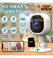 Wifi Mini Kamera + 32GB Hafıza Kart İle Birlikte (Hareket Algılama + Dünyanın Her Yerinden Uzaktan İzleme + Video ve Ses Kayıt Yapar + İki Yönlü Ses Alış Veriş)