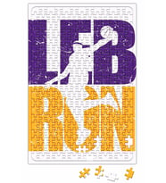 Lebron James Lakers Colors Puzzle 240 Parça Yapboz