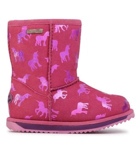 Emu Australia K12373 Rainbow Unicorn Brumby Deep Pink/Rose Foncé Çocuk Bot (Pembe)