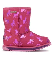 Emu Australia K12373 Rainbow Unicorn Brumby Deep Pink/Rose Foncé Çocuk Bot (Pembe)