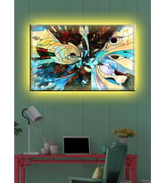 Led Işıklı Sanatsal Kanvas Tablo