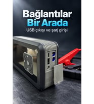 Dijital Ekranlı Hava Kompresörü ve Akü Takviye Seti