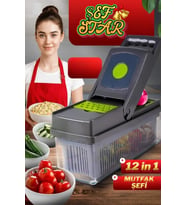 12'in 1 Çok Fonksiyonlu Rende ve Doğrayıcı Seti, Pratik ve Kullanışlı