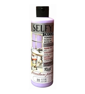 RİCH SLF-240-818 SELFY DECOR VERNİKLİ AKRİLİK BOYA 240cc.LİLYUM