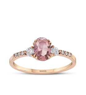 0.75 Karat Morganite Pırlanta Yüzük