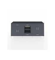 Hyperion Konsol 5 Raflı 4 Çekmeceli 4 Kapaklı 220x44x99 Antrasit-Antrasit