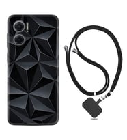 Xiaomi Redmi Note 11E Kılıf Silikon Boyun Askılı İpli Desenli Silikon Prizmalar 1782