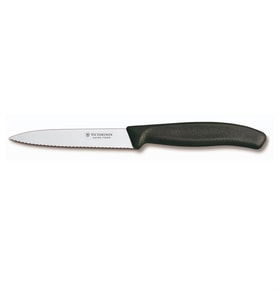 Victorinox SwissClassic 10cm Soyma Bıçağı Siyah 6.7733