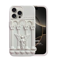 Microsonic Apple iPhone 16 Pro Max Kılıf Praying Angel Bej (Bej)