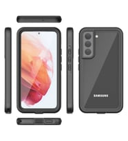 Samsung Galaxy S22 Uyumlu Kılıf 1-1 Su Geçirmez Kılıf (Siyah)