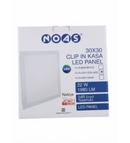 NOAS 30x30 CLIP IN KASA LED PANEL 22W 1980 LM GÜN IŞIĞI YL15-2201