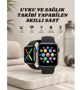 Akıllı Saat Wireless Şarj Yüksek Çözünürlüklü Müzik Dinleme Sesli Cevaplama
