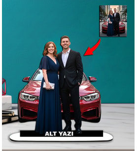 Kendi Aracınızla Size Özel Arabalı Karikatür Biblo model 8