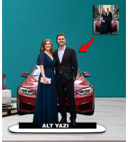 Kendi Aracınızla Size Özel Arabalı Karikatür Biblo model 8