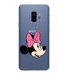 Samsung Galaxy S9 Plus Kapak Minnie Mouse Tasarımlı Şeffaf Silikon Kılıf