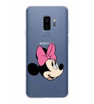 Samsung Galaxy S9 Plus Kapak Minnie Mouse Tasarımlı Şeffaf Silikon Kılıf
