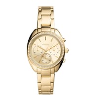 FOSSIL FBQ3658 ALTIN KAPLAMA TAŞLI KADIN KOL SAATİ