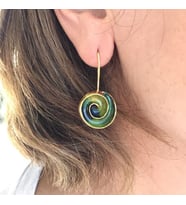 Ei Yapımı Renkleriyle Özel Tasarım Spiral Küpe