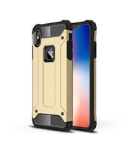 iPhone X / İphone XS Kılıf Crash Zırh Silikon Kılıf (Gold)